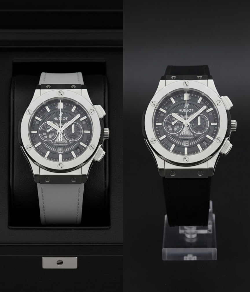 Hublot Luxury Watch for Men – Stylish Brown Leather Strap Watch