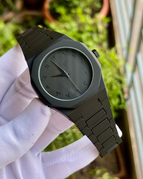Arabic Aura Pink Watch – Modern & Stylish