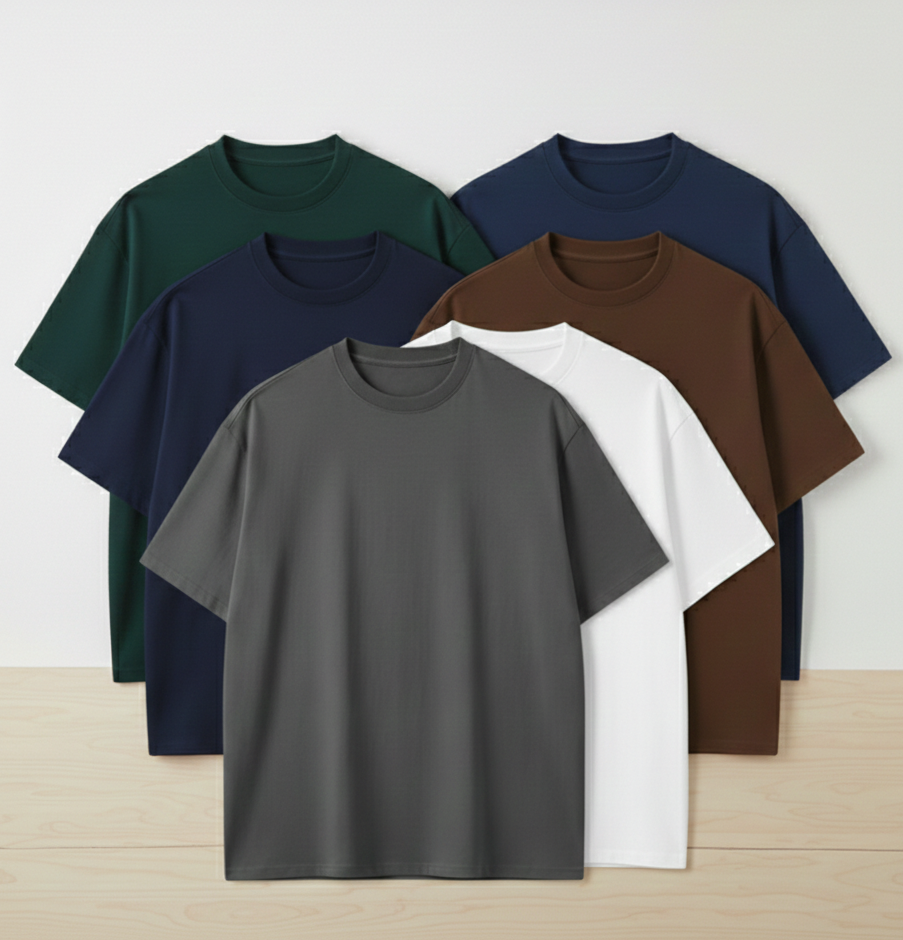 Pack of 8 Premium T-Shirt for Men | Regular Fit Casual Wear