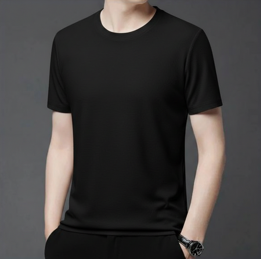 Premium Cotton T-Shirt for Men – Black | Regular Fit Casual Wear