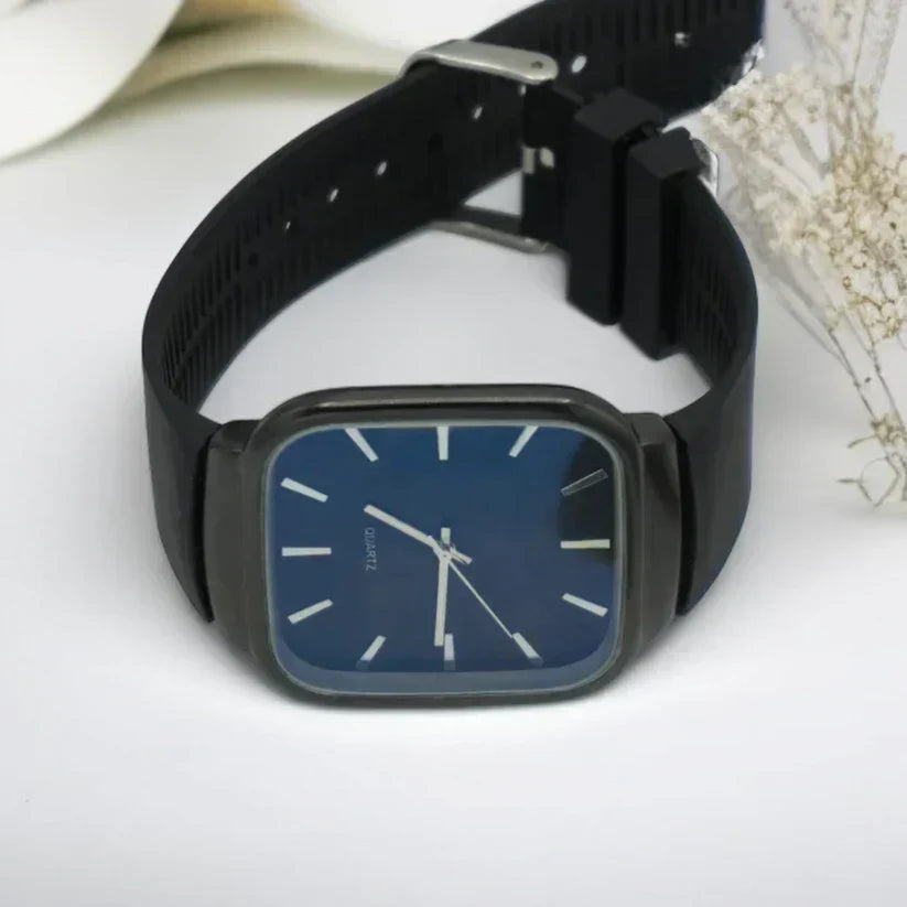 Pack of 2 Master Quartz Silicon Strap Watch | Casual & Formal Wear
